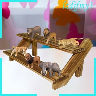 Cozylife estante de madera joyería pulsera juguetes muñecas modelo de almacenamiento estante de exhibición (5)