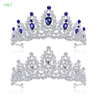 Diadema con corona de corona de piedra Para novia/boda/Princesa/reina