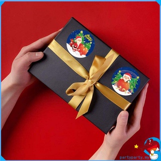 Nueva pegatina de navidad pegatinas en rollos Santa Claus decoración autoadhesiva