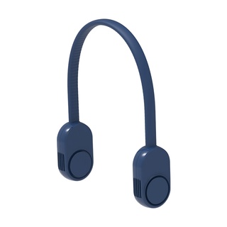 En Stock USB eléctrico ventilador de cuello de aire sin cuchilla colgante ventilador de cuello enfriador de aire, azul MYFI (2)