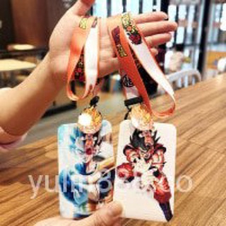 JCFS🔥Productos al contado🔥1 conjunto japonés Anime tarjeta casos de tarjeta cordón clave Cosplay insignia de identificación tarjetas titulares correas de cuello llaveros Gundam