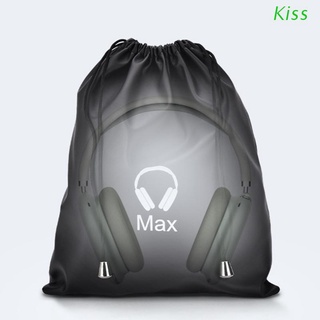 Caja De audífonos De cuero Pu Para coche De beso/estuche De disco De viaje/cable De almacenamiento Para Airpods Max