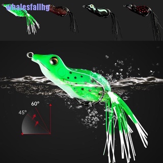 whalesfallhg> 7Cm 25G Frog Soft Fishing Lure Double Hooks Floating Bait Top Water Bait Tool