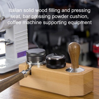 soporte de prensa de café titular de la manija de madera maciza prensadora de polvo máquina polvo polvo café p8j8 (4)