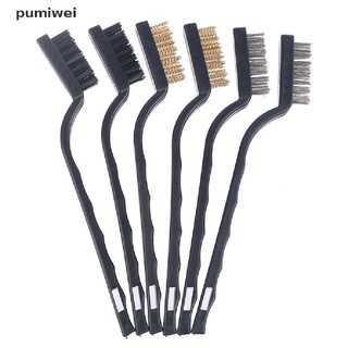 pumiwei 3/12/15pcs 170 mm alambre de acero latón cepillo mini cepillo pulido cepillos co (7)