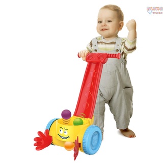 Baby Scoop & Whirl Ball Popper Walker niño música caminar empuje juguete temprano Edu