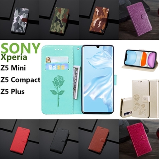 Funda De cuero Anti-caída con tapa magnética Para Sony exfoliante Z5 Mini/Z5 Compact/Z5 Plus