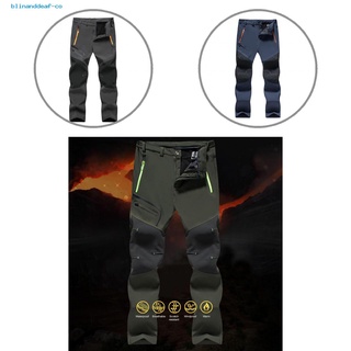 blinanddeaf Sweat Absorption Men Trousers Casual Outdoor Pants Flexible for Hiking