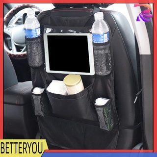betteryou - organizador de asiento trasero para coche, bolsa de almacenamiento, multi bolsillo, asiento trasero (7)