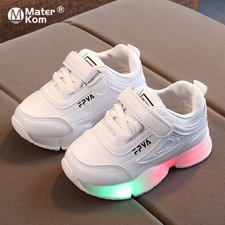 Sapatos de criança com luz de led, sapatos luminosos para meninos e meninas, tamanho 21-30, infantis