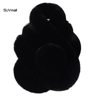 [SU] Bufanda peluda Ultra suave peluda bufanda envoltura Noble accesorios de moda (2)