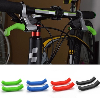 1 par de engranajes de protección de bicicleta mtb bicicleta de carretera protector de palanca de freno de silicona