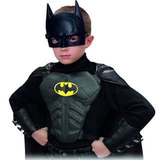 Niños niños niño Batman armadura máscara capa etapa muestra accesorios disfraz de Halloween