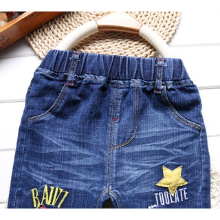Moda bebé niños jeans para niños pantalones pantalones de mezclilla ropa de niño 2-6T 1X-02 (4)