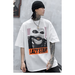 Hip Hop 2021 camiseta de hombre con estampado Harajuku negro talla grande para hombre