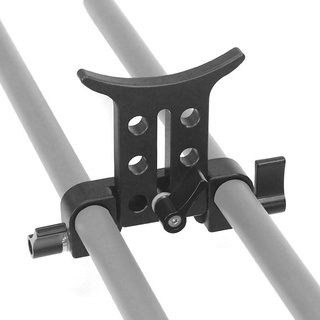soporte de lente de 15 mm de abrazadera de varilla de bloqueo de riel para dslr rig rod soporte riel sistema de cámara accesorios de fotografía 400 mm (6)