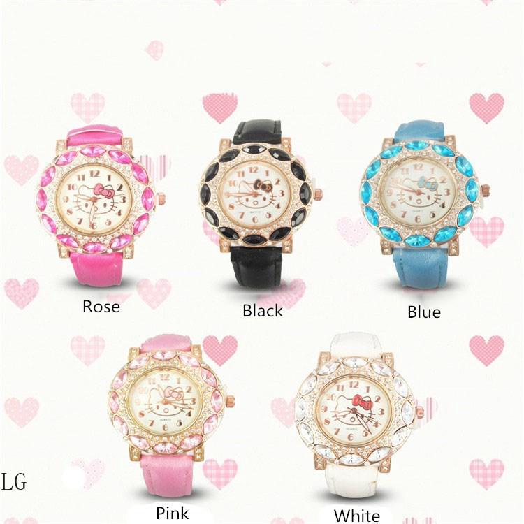Nuevo reloj de cuarzo Hello Kitty para niños/niña/niña/niña/niña/niña/niña/niña