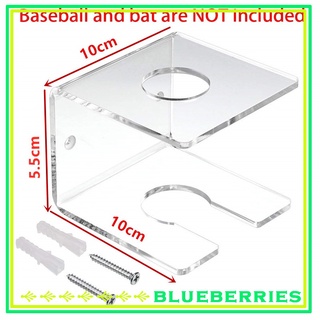 Soporte para tacos De béisbol y béisbol con pantalla De Bat De pared Acrílico Transparente (2)