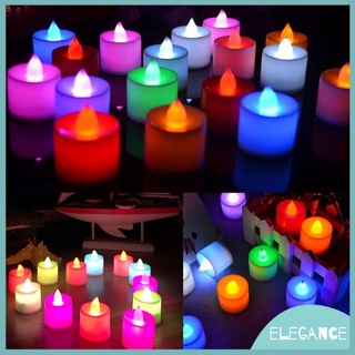 1PC Creative LED Candle Multicolor Lamp Simulation Color Flame Tea Light Home Wedding Birthday Party Decoration s (1)