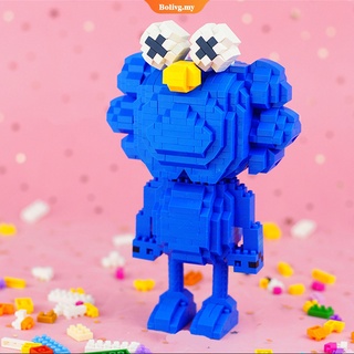 Loz 9219 de dibujos animados de la moda azul muñeca KAWS modelo 3D 870pcs DIY Mini bloques de diamante ladrillos juguete de construcción para niños | |