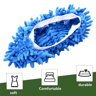 Chenille Micro Fiber Slipper Shoe Cover Slippers Mop Floor Dust Cleaning Tools