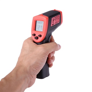 termómetro infrarrojo láser de mano retroiluminado rojo (4)