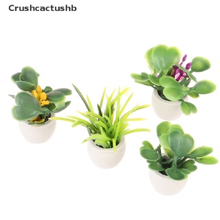 [Crushcactushb] 1:12 Dollhouse Miniature Green Plant In Pot Furniture Home Decor Accessories Hot Sale