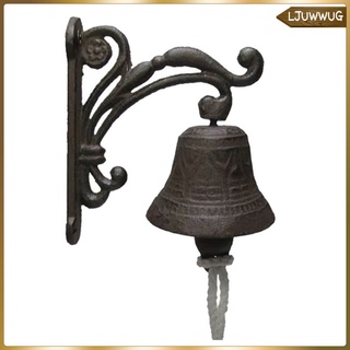 [ljuwwug] Timbre de hierro fundido timbre de pared campana de jardín campana Gocke timbre de puerta Vintage hierro fundido timbres de cena campanas