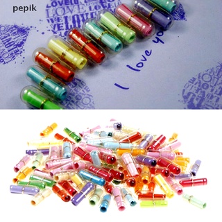 [pepik] 100pcs mensaje en una botella cápsula carta amor amistad píldora clara para regalos juegos de fiesta [pepik]