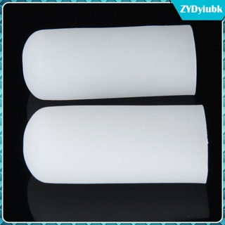 1 Pair Soft Silicone Gel Toe Caps Toenail Cushion Pads for Corns Blisters L (9)