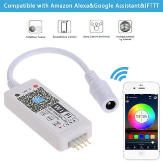 Mini teléfono inteligente con luz Led Rgb 5-28v Wifi Para Google Home Alexa