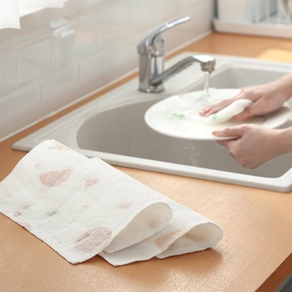 Limpieza de cocina lavar platos paño de cocina de doble cara engrosado piña trapo absorbente de lana O4N0 (8)