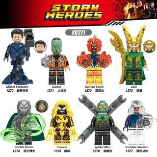 Mini figuras Marvel Super héroes/ Lego Loki/Mister/spiderman/avengers/Montar
