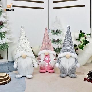 Exquisita navidad sombreros largos lentejuelas Santa Claus muñecas/ DIY navidad pierna larga colgante muñecas niños regalos/lindo enano viejo decoración