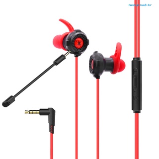 [AMBR EarPhone] T20 3.5mm In-ear Wired Dynamic Gaming Earphone with Mic for Phones/Computers