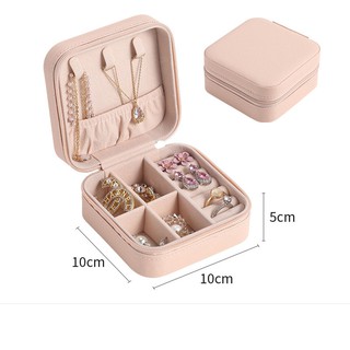 Caja de almacenamiento de franela de franela joyero pendientes joyería (9)