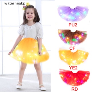 (waterheakp) niños niñas led luz hasta ballet danza tul tutú falda multicolor en venta