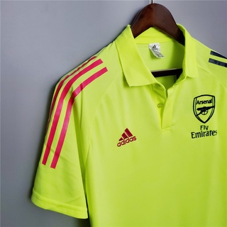 2020-2021 Arsenal Fluorescent Green POLO Shirt (3)