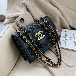 Chanel_ pequeño cuadrado bolso mujer bolso Lingge cadena bolso de hombro bolso de mensajero Mini bolsa de mano bolsa de las mujeres