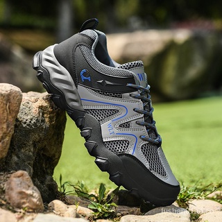 Más el tamaño 38-48 zapatos de senderismo de los hombres botas de senderismo zapatos de escalada de montaña zapatos de deporte al aire libre zapatos Trekking Kasut Mendaki Gunung