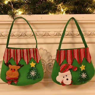 [jitinayuan] santa claus bolsa de caramelos de navidad elfo alce pantalones treat bolsillo fiesta en casa regalo deco [co] (3)
