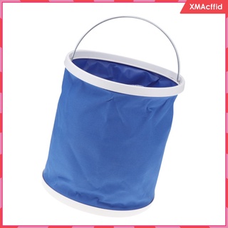 11L Collapsible Bucket with Handler, Car Wash Fishing Bucket, Foldable Water Container Space Saving Bucket
