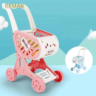 REMAK Kids Toys Groceries Trolley Toys Play House Toys Simulation Trolley Shopping Cart Toys Educational Toy Kitchen Toys Pretend Toy Role Play Supermarket Toys/Multicolor