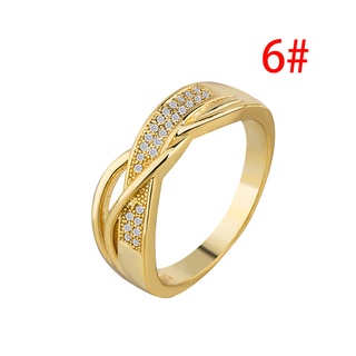 sph anillo de oro amarillo chapado en cinta de 18 quilates para mujeres