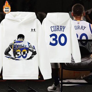 Nba Curry baloncesto ropa con el mismo párrafo suéter con capucha chaqueta de manga larga hombres y mujeres estudiante guerrero deportes traje de entrenamiento de invierno