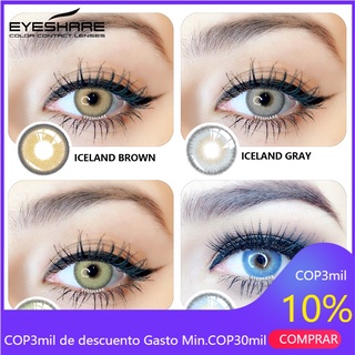 EYESHARE 1 par de lentes de contacto de color islandia para ojos cosméticos maquillaje de ojos (1)