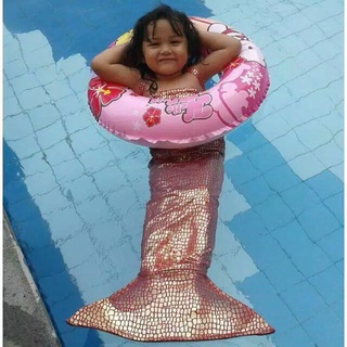 Conjunto de Bikini de colas de sirena para niños con escamas traje de natación