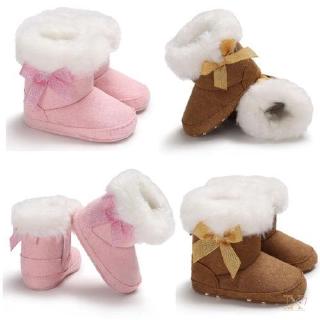 Jx-zapatos De cuna cálidas Para bebé recién nacido niño niña Botas De nieve invierno