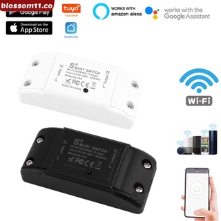 10a tuya wifi smart switch temporizador interruptor inalámbrico smart home automation compatible con alexa google home blossom11.co