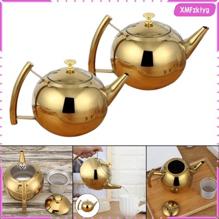 2pcs Unbreakable Tea Coffee with Removable Tea Filter Pot for Loose Tea